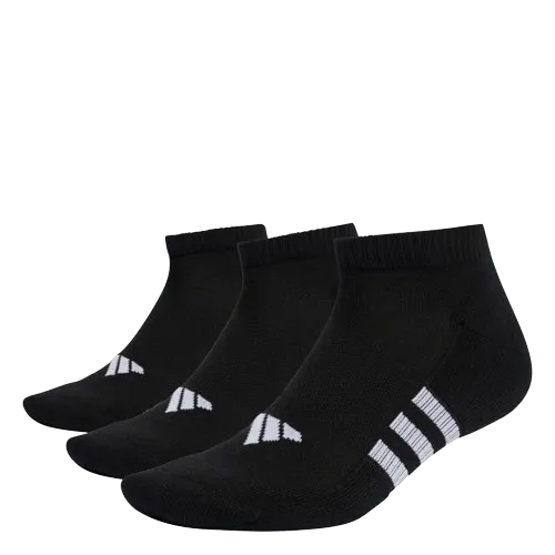 ADIDAS PERFORMANCE CUSHIONED LOW SOCKS 3 PAIRS - BLACK