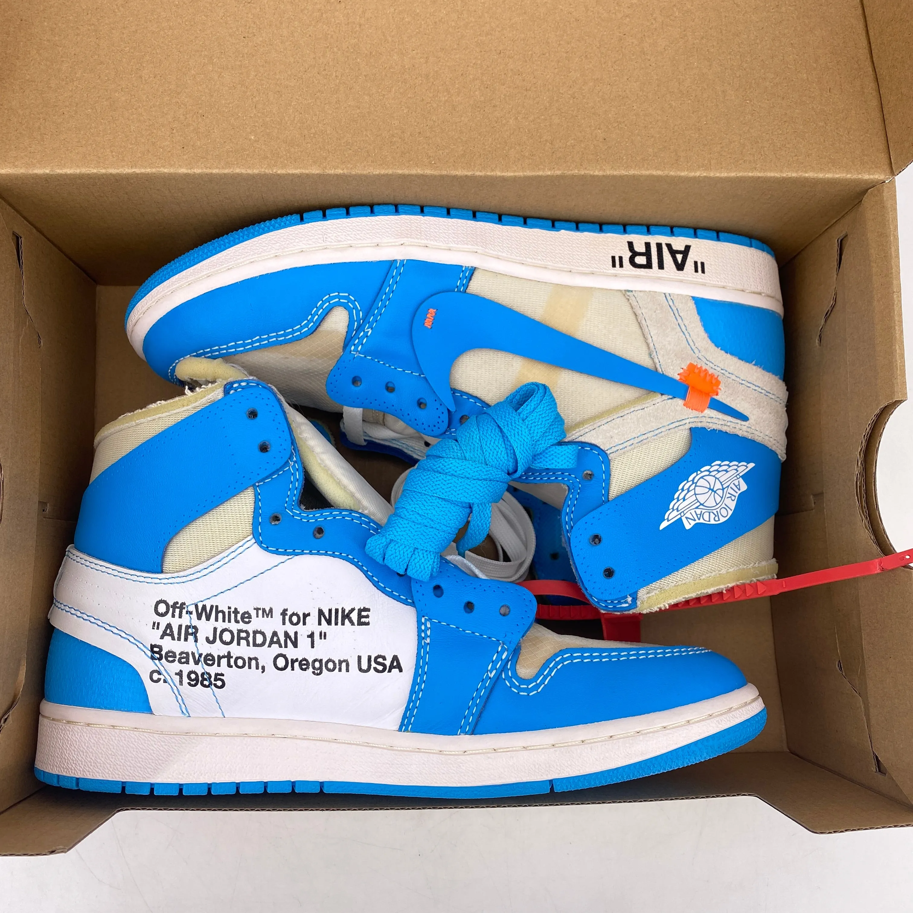 Air Jordan 1 Retro High OG "Off White Unc" 2017 Used Size 9