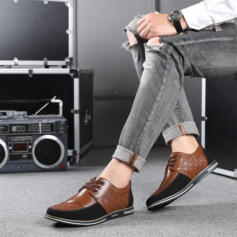 Autumn Men's Casual Shoes 46 Yards Large Size Lace-up Single Shoes Breathable British Driving Shoes Mens Shoes Single Shoes