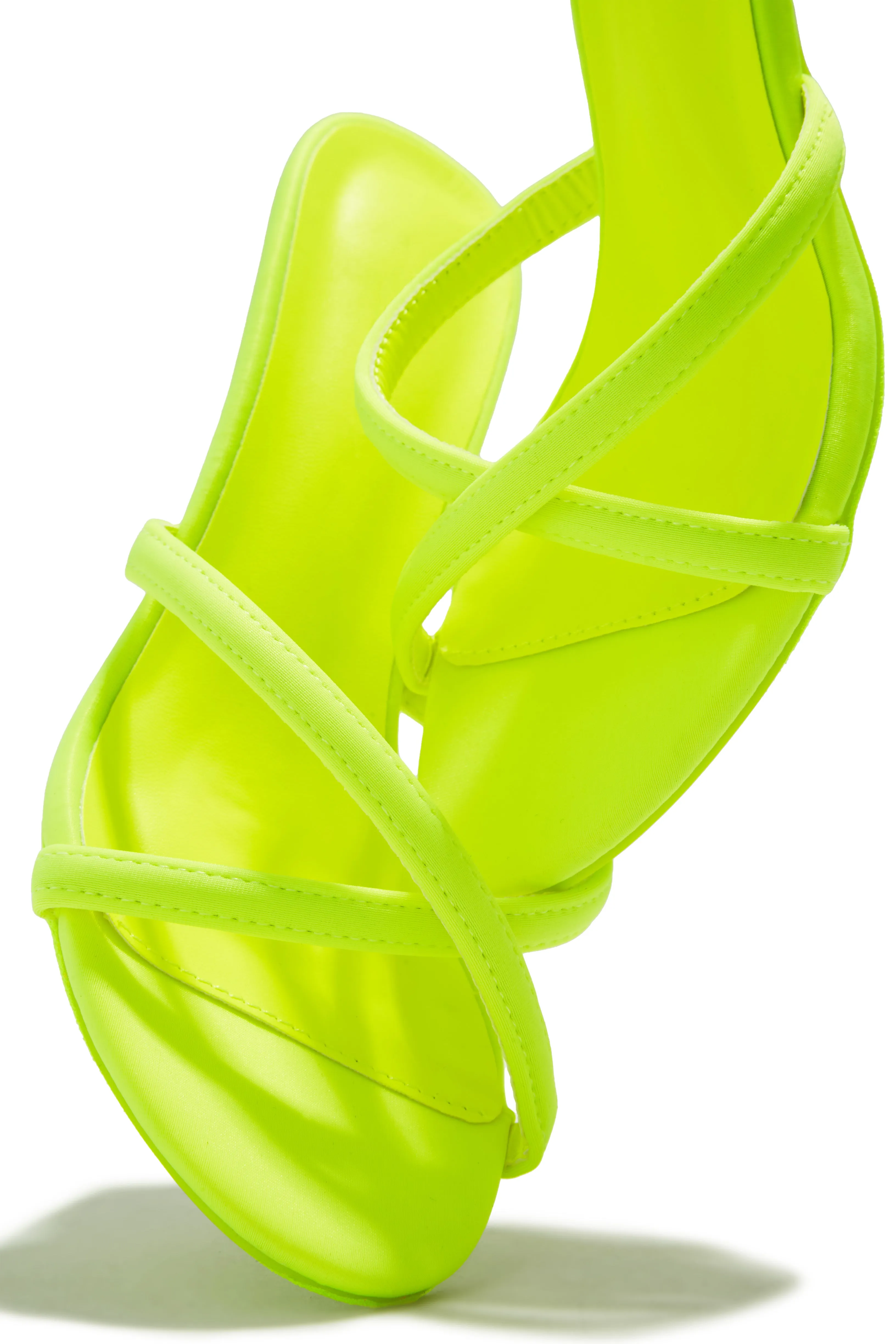 Aylina Kitten Heel Mules - Yellow