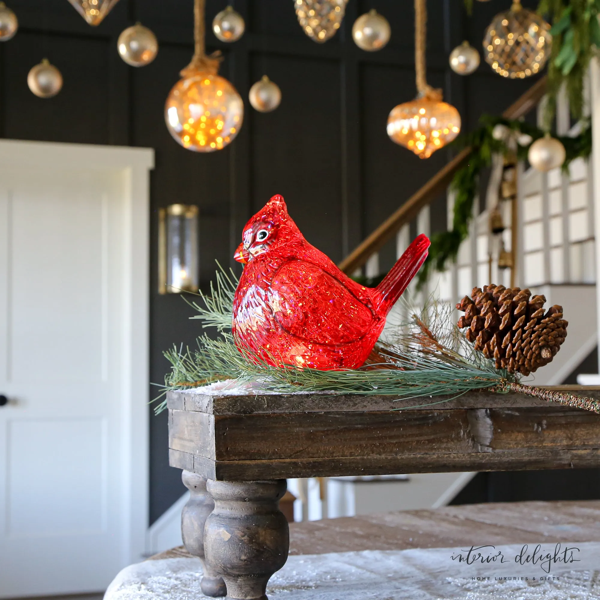 Cardinal Snow Globe