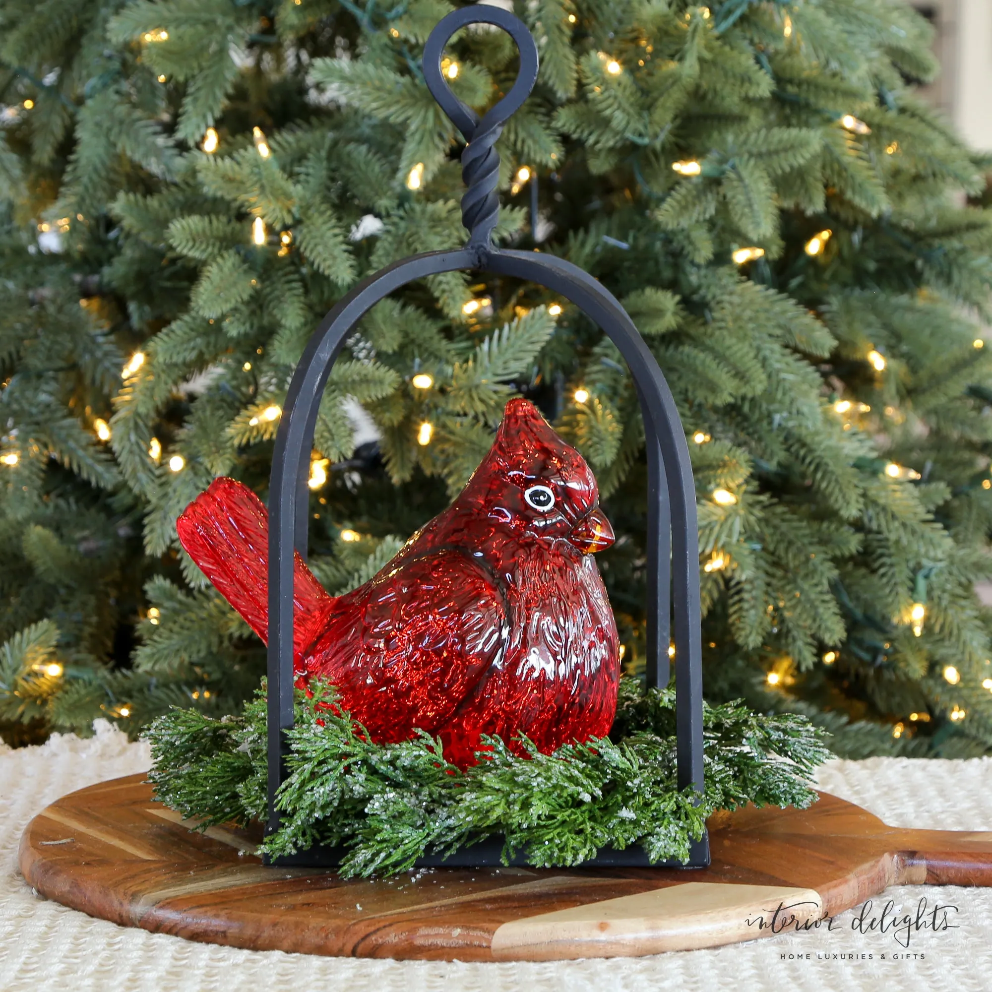 Cardinal Snow Globe