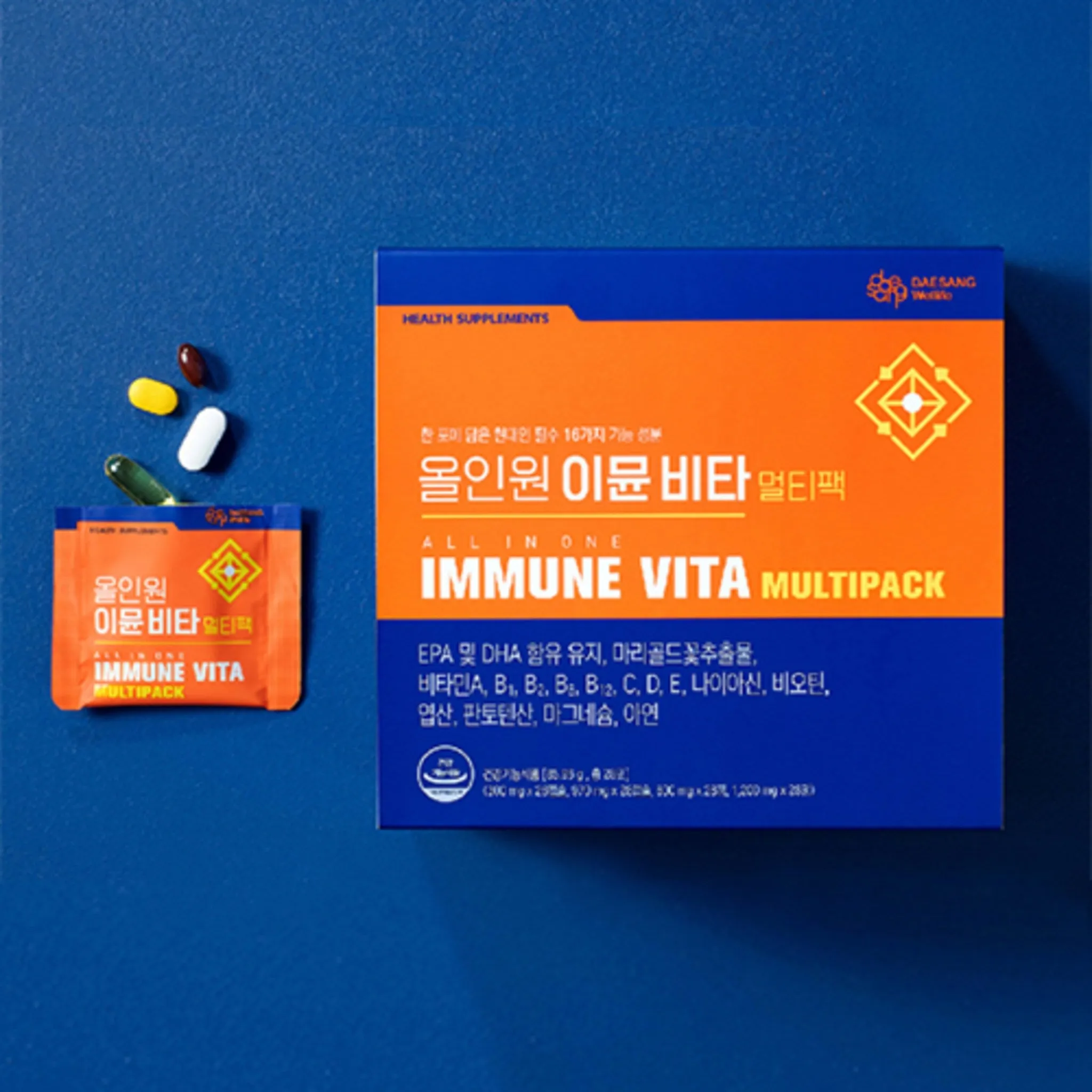 DaeSang WellLife All-in-One Immune Vita Multi Pack, 28 Servings, 1 Box - 🏆 #11 - Health/Wellness - Best of December
