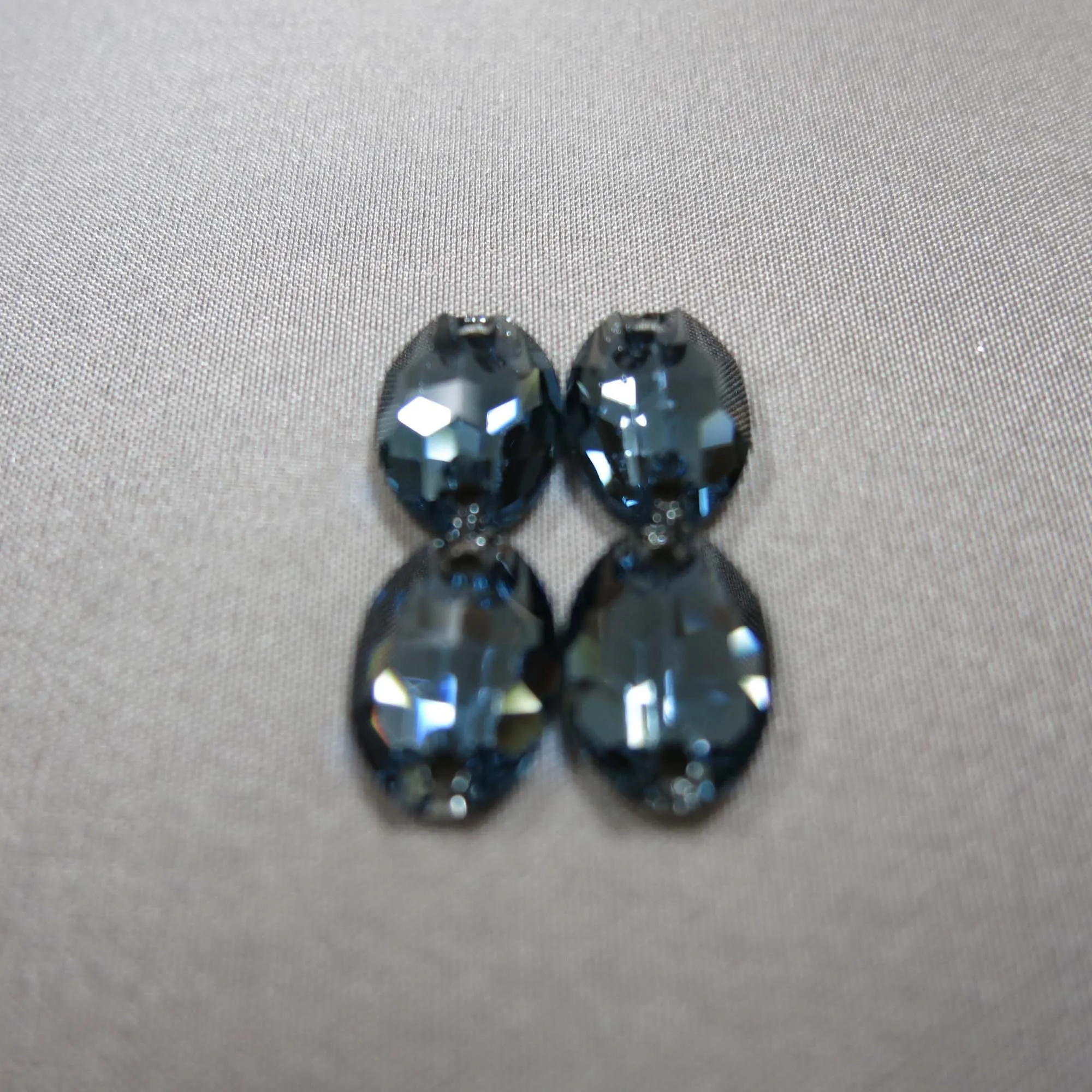 Denim Blue Swarovski Elements Stones 10x7MM