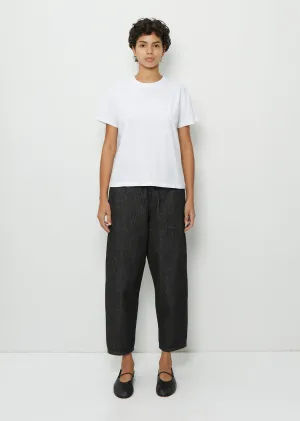 Denim Easy Pants — Black Denim