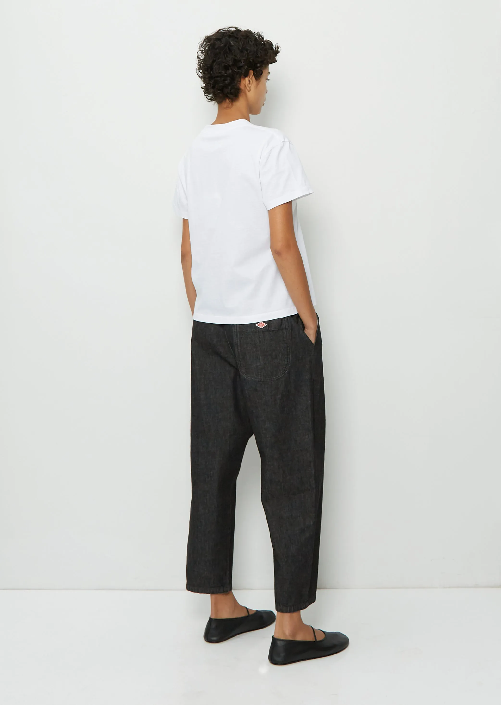 Denim Easy Pants — Black Denim