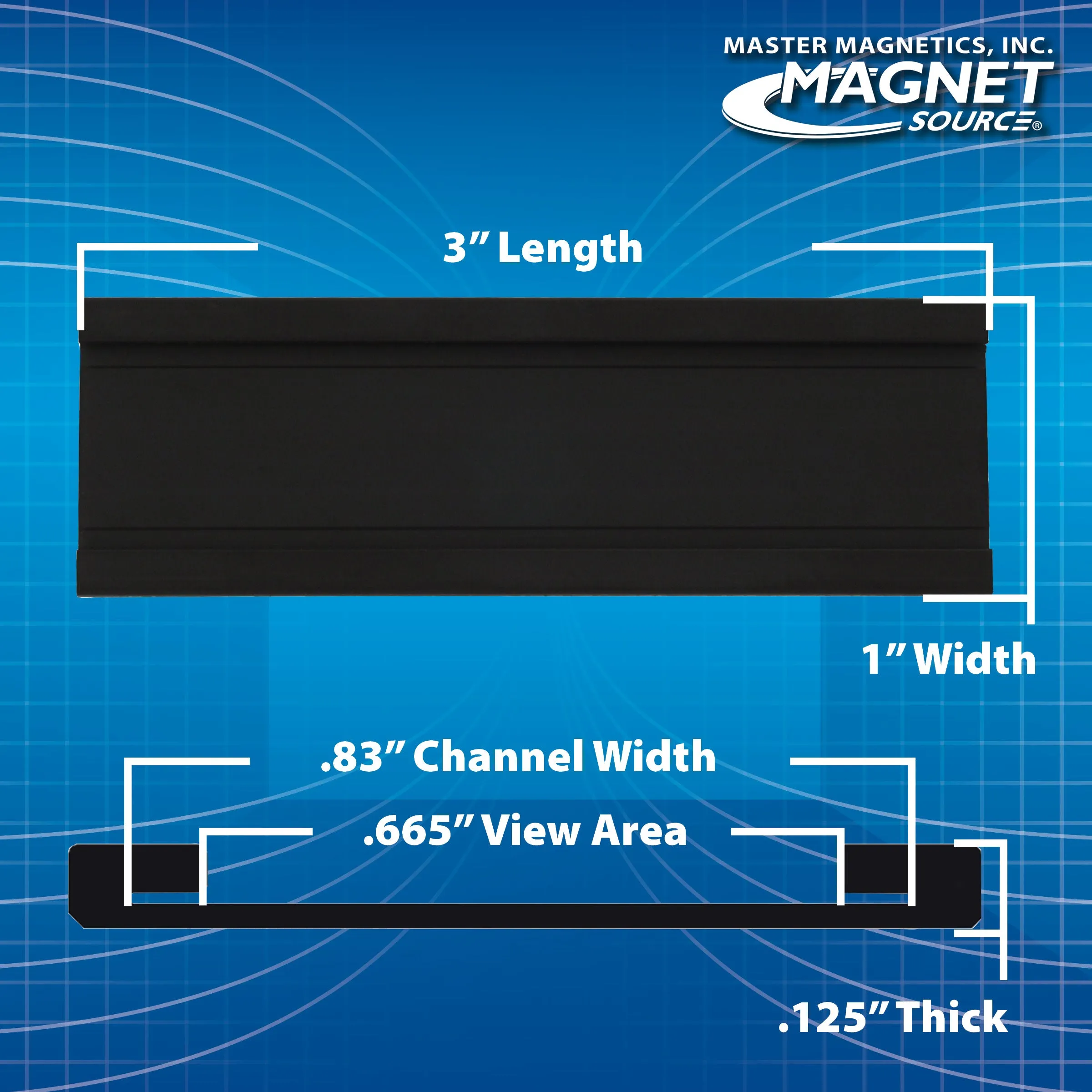 Magnetic C-Profile Labeling Kit (25 Holders, 35 Labels)
