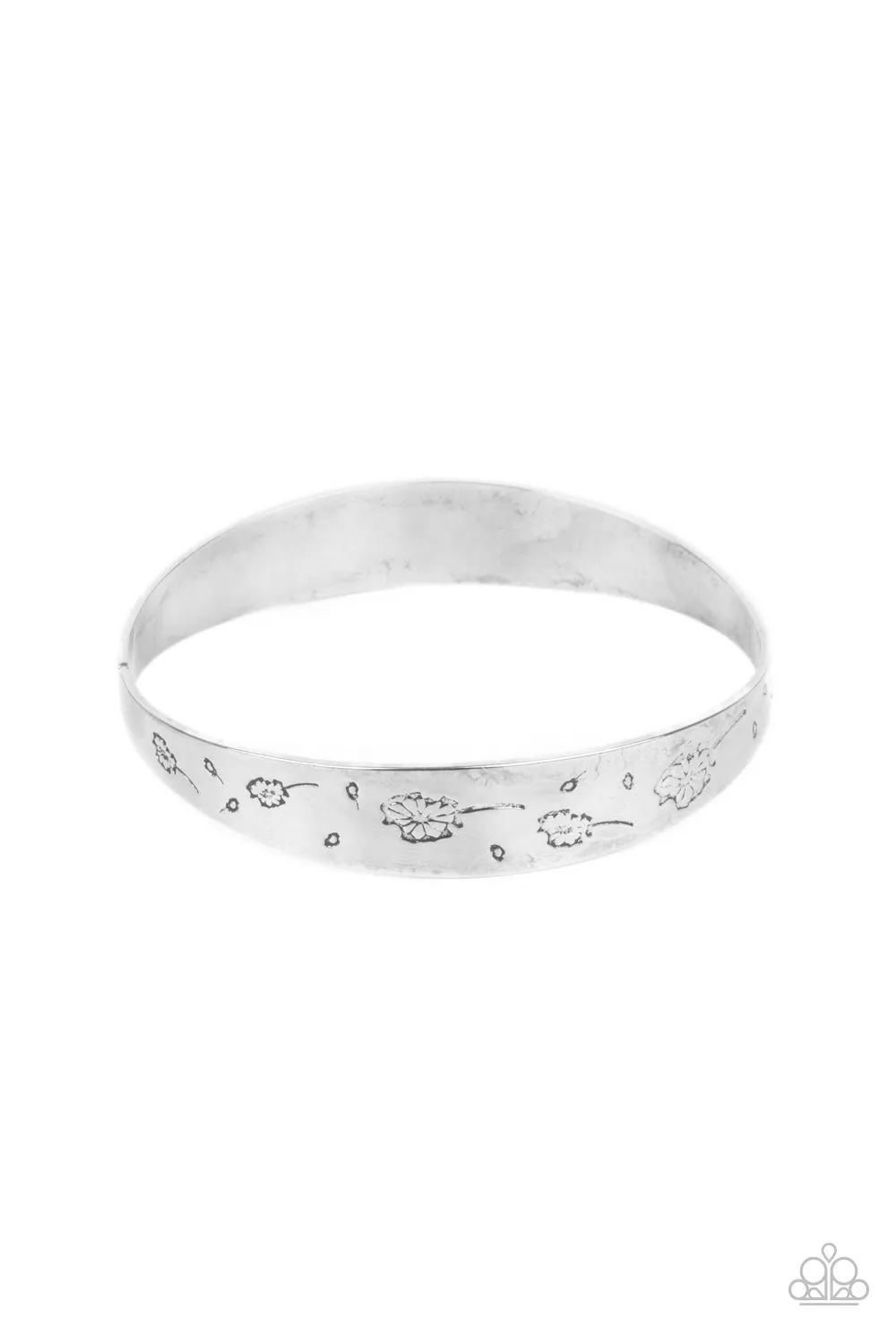 Open Door Jewelry - Dandelion Dreamland - Silver Bracelet - Paparazzi Accessories