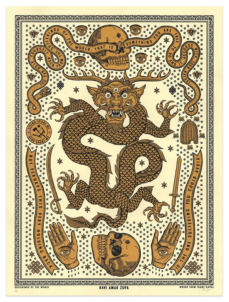 Ravi Zupa - "Sufferings Of The World" print
