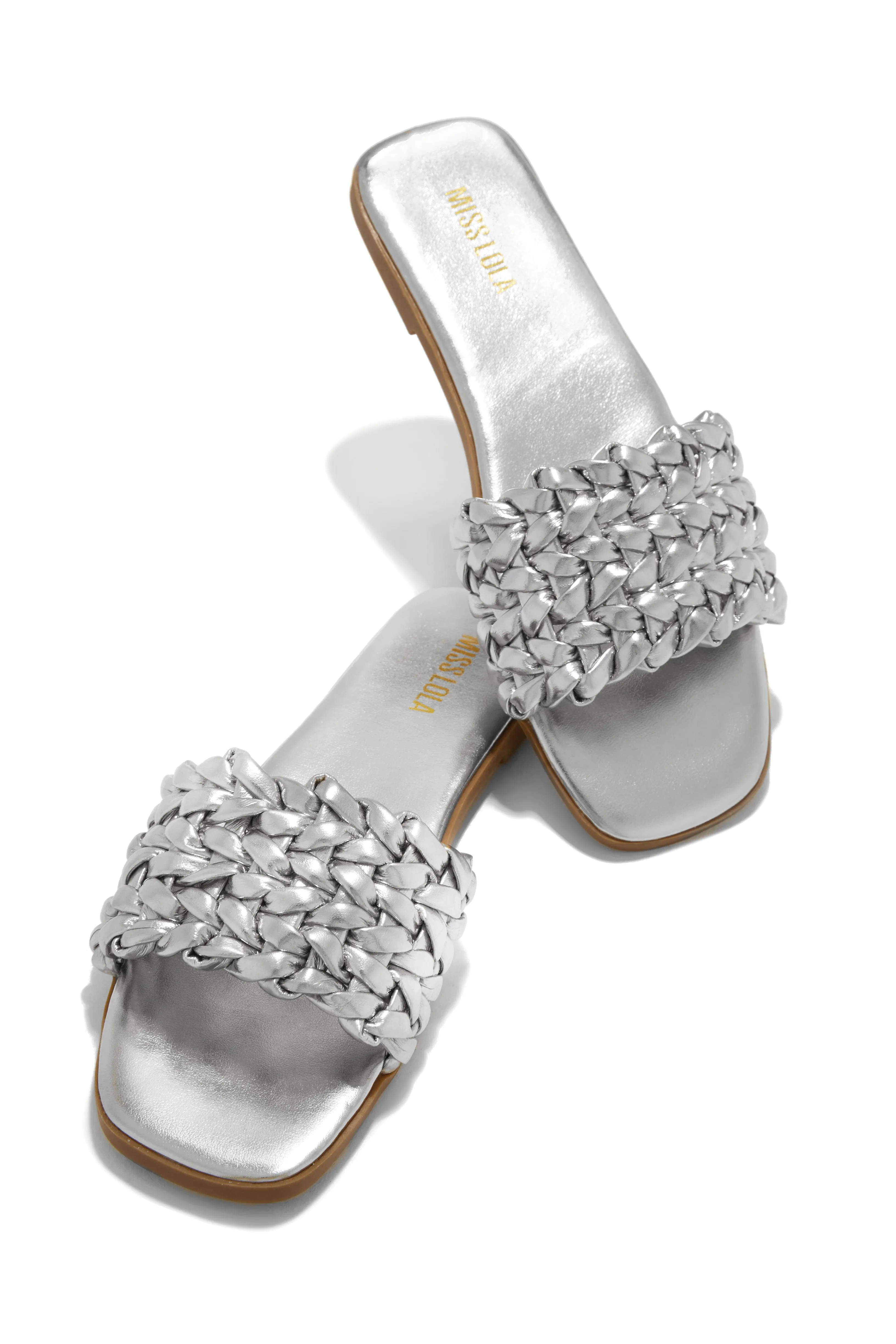 Tulum Sun Slip On Sandals - Silver