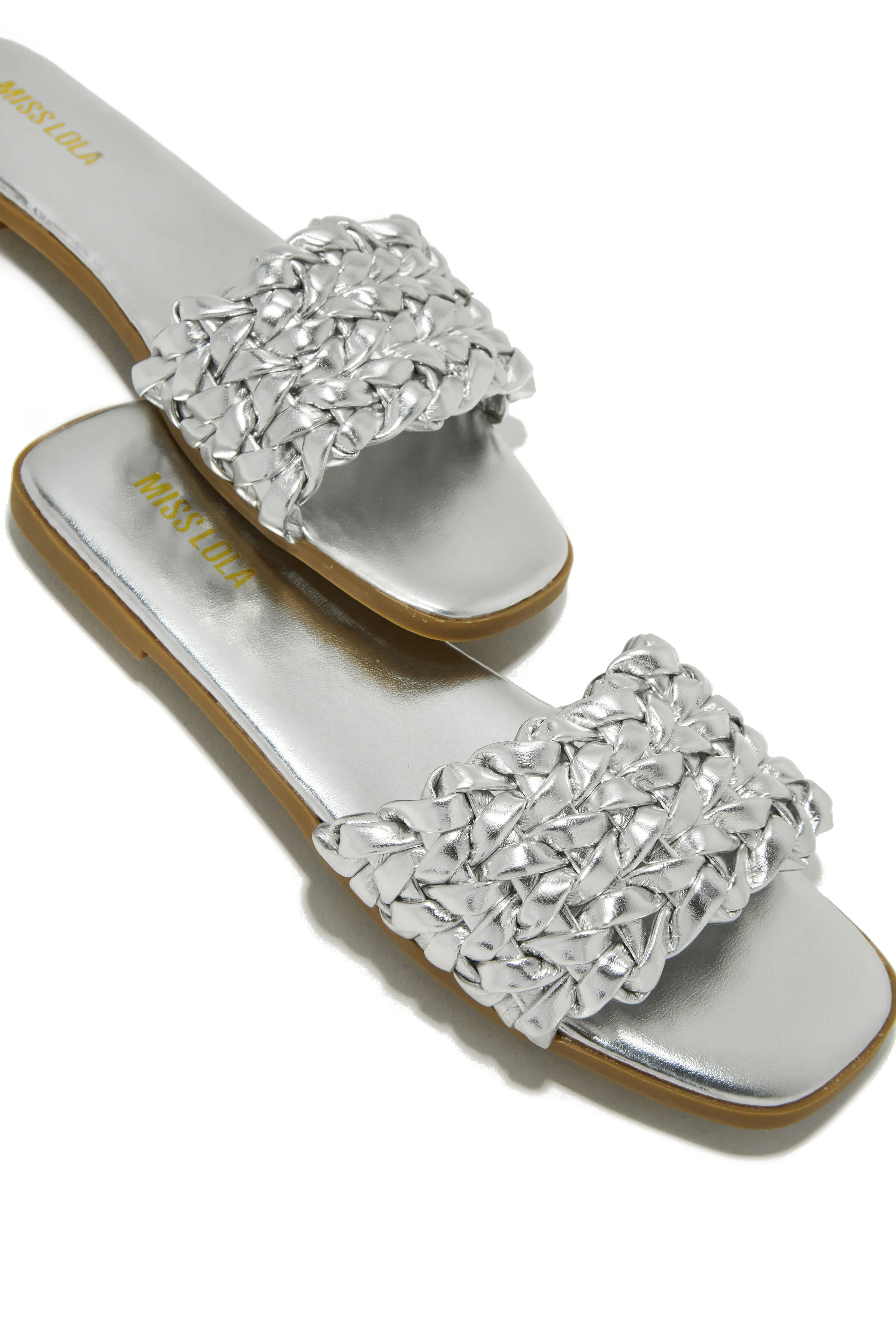 Tulum Sun Slip On Sandals - Silver
