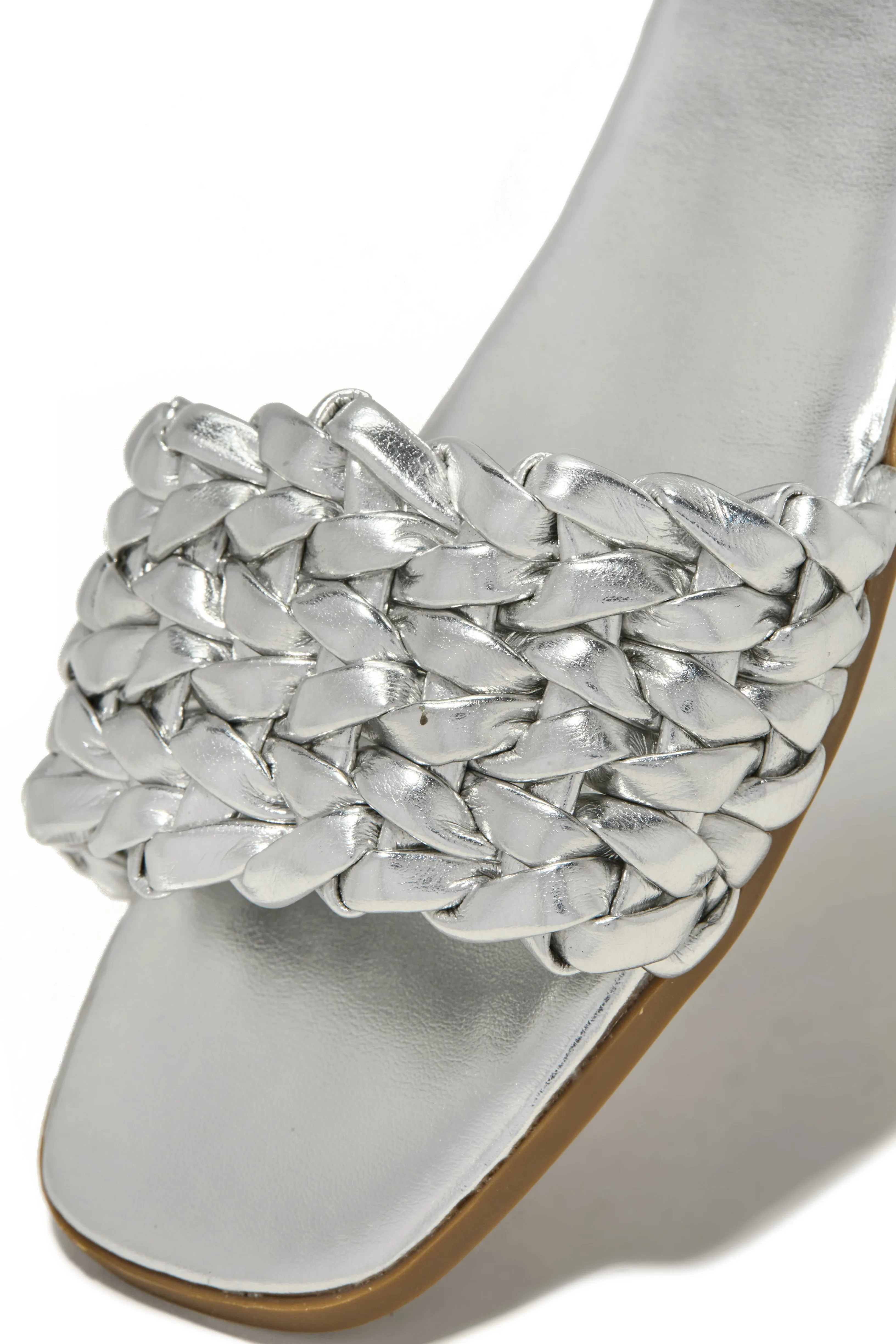 Tulum Sun Slip On Sandals - Silver