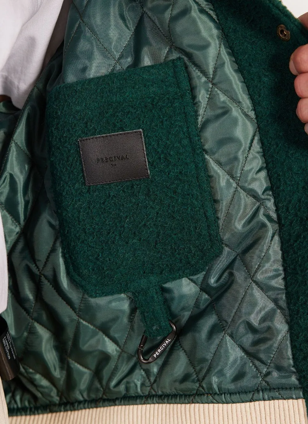 Varsity Bomber Jacket | Percival x Ilaria | Emerald