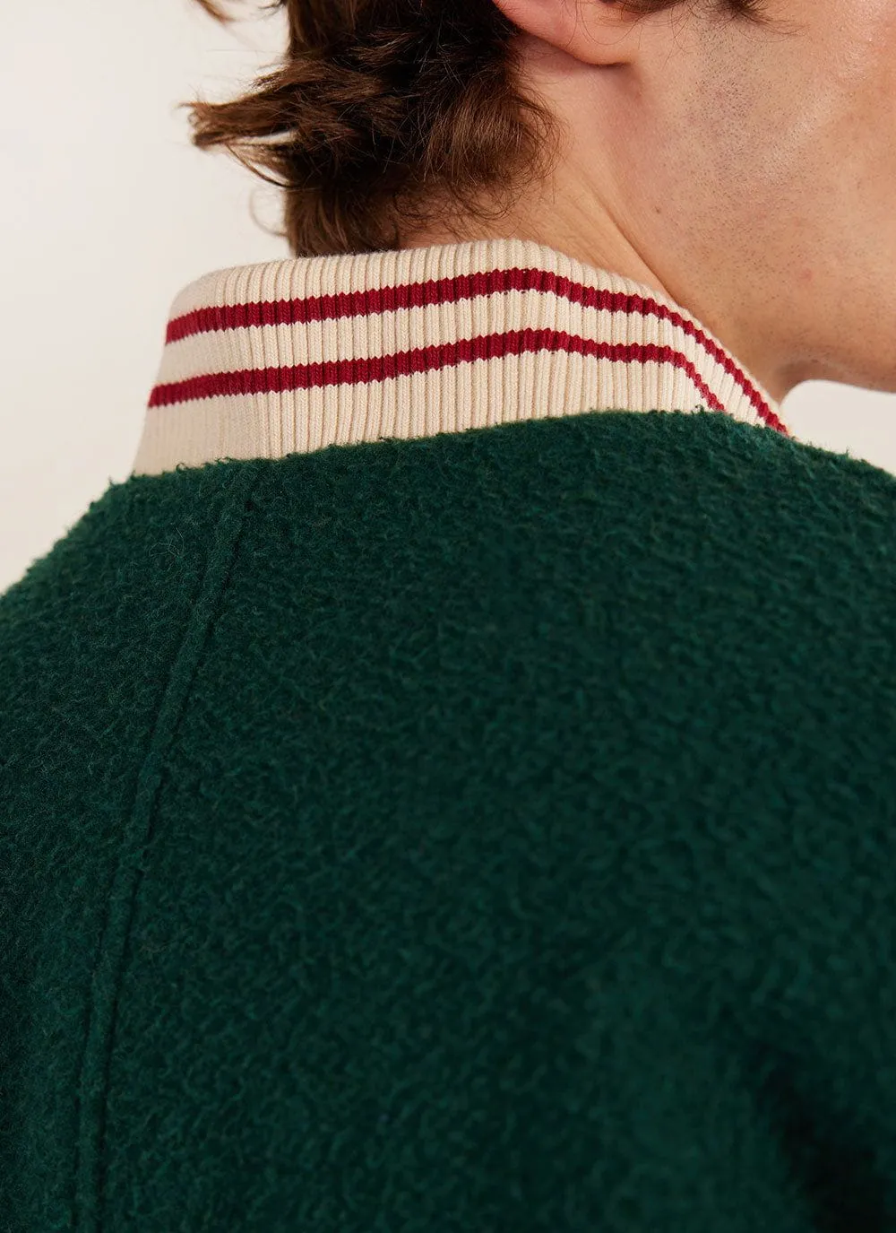 Varsity Bomber Jacket | Percival x Ilaria | Emerald