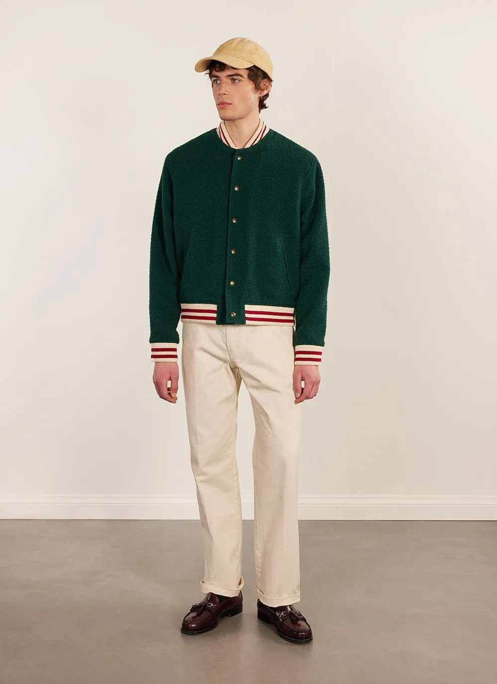 Varsity Bomber Jacket | Percival x Ilaria | Emerald