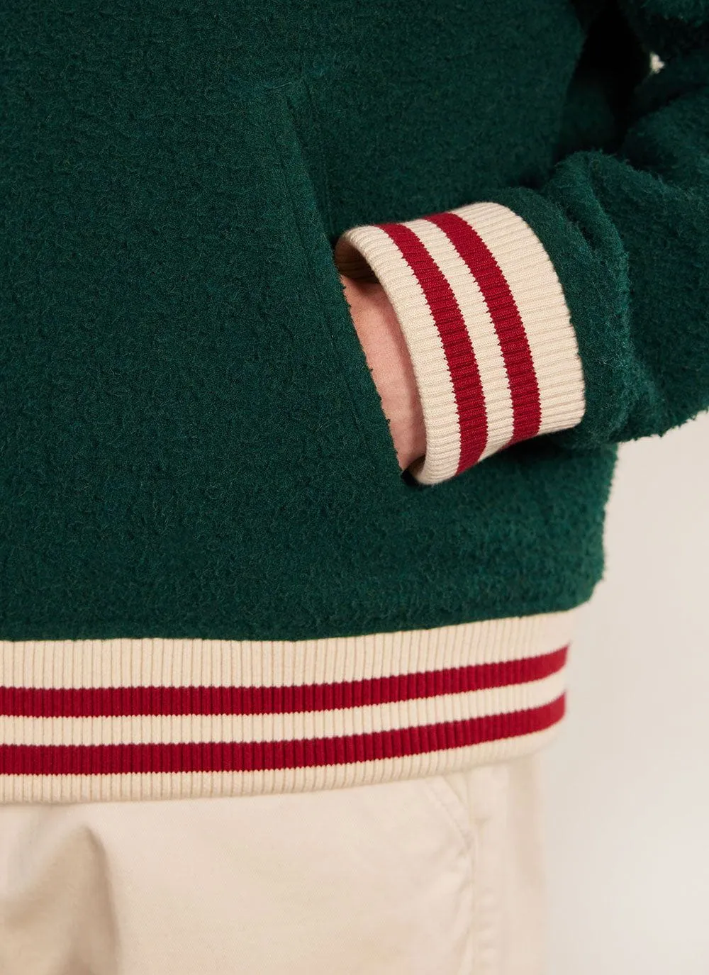Varsity Bomber Jacket | Percival x Ilaria | Emerald